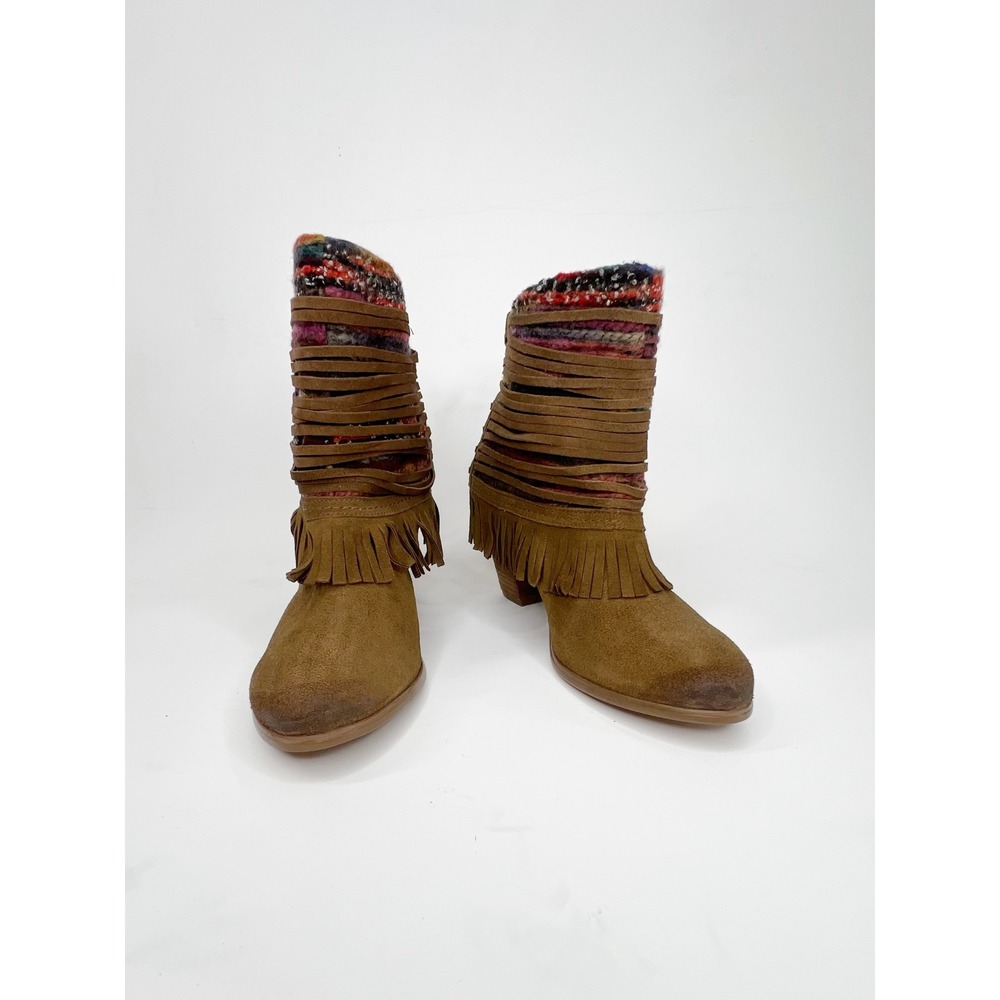 NAUGHTY MONKEY Talyhoe Round Toe Leather Ankle Boots 10